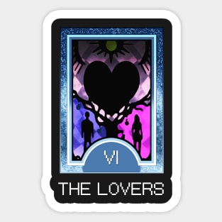 The Lovers Arcana Tarot Card Sticker